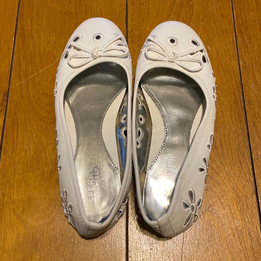 White Sperry dress shoes